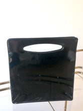Load image into Gallery viewer, Vintage Black Patent Leather Palizzio New York Box bag
