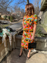 Load image into Gallery viewer, 60s Bold Pattern Dress
