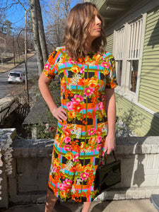 60s Bold Pattern Dress
