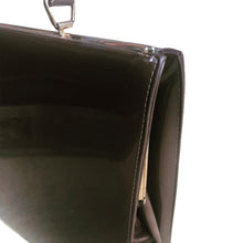 Load image into Gallery viewer, Vintage Large Chocolate Patent Leather Bag
