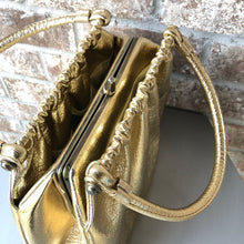 Load image into Gallery viewer, Metallic Gold Vintage 60s Handbag
