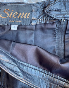 Vintage Siena New York Leather Skirt