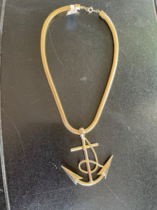 Vintage Anchor Necklace