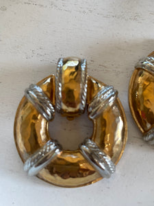 Givenchy Life Preserver Vintage Earrings